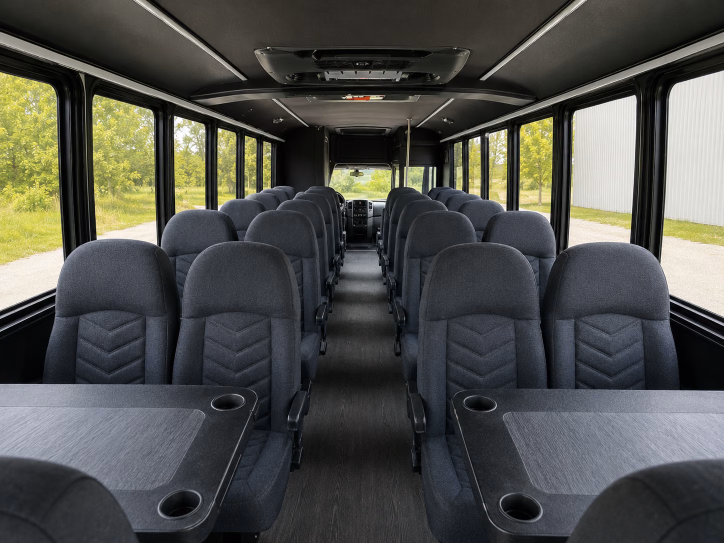 gainesville 15 passenger minibus inside