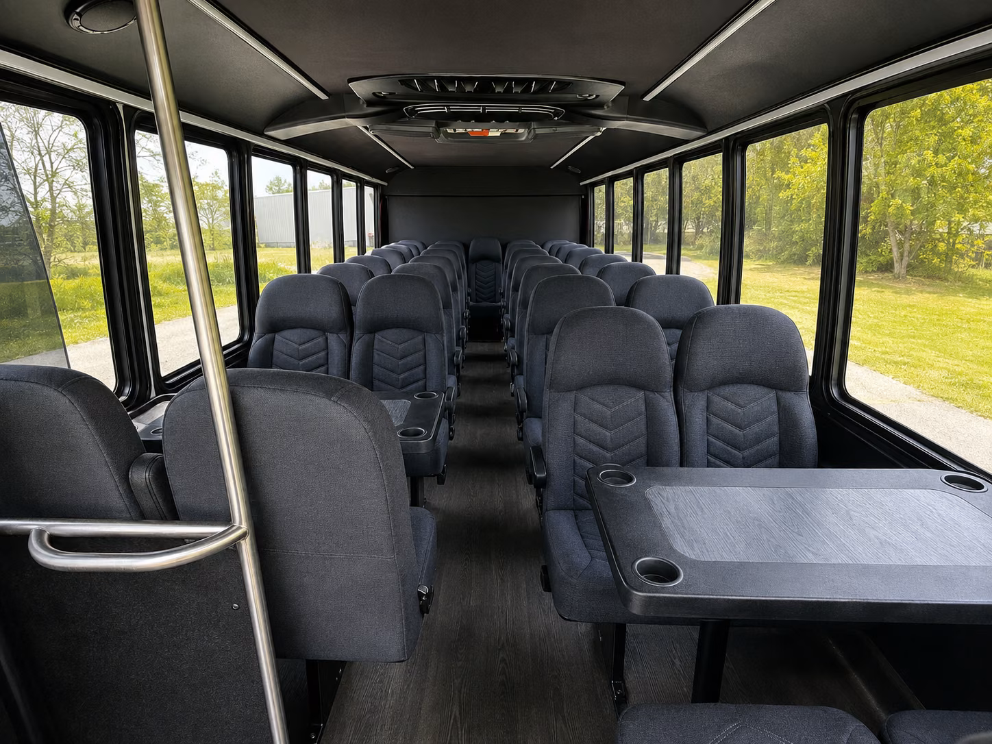 gainesville 18 passenger minibus inside