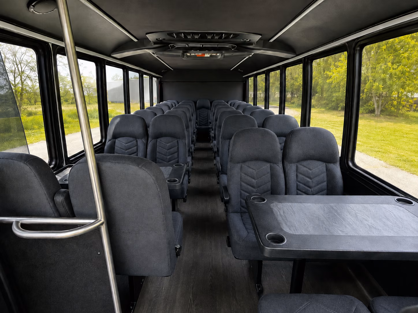 gainesville 18 passenger minibus interior