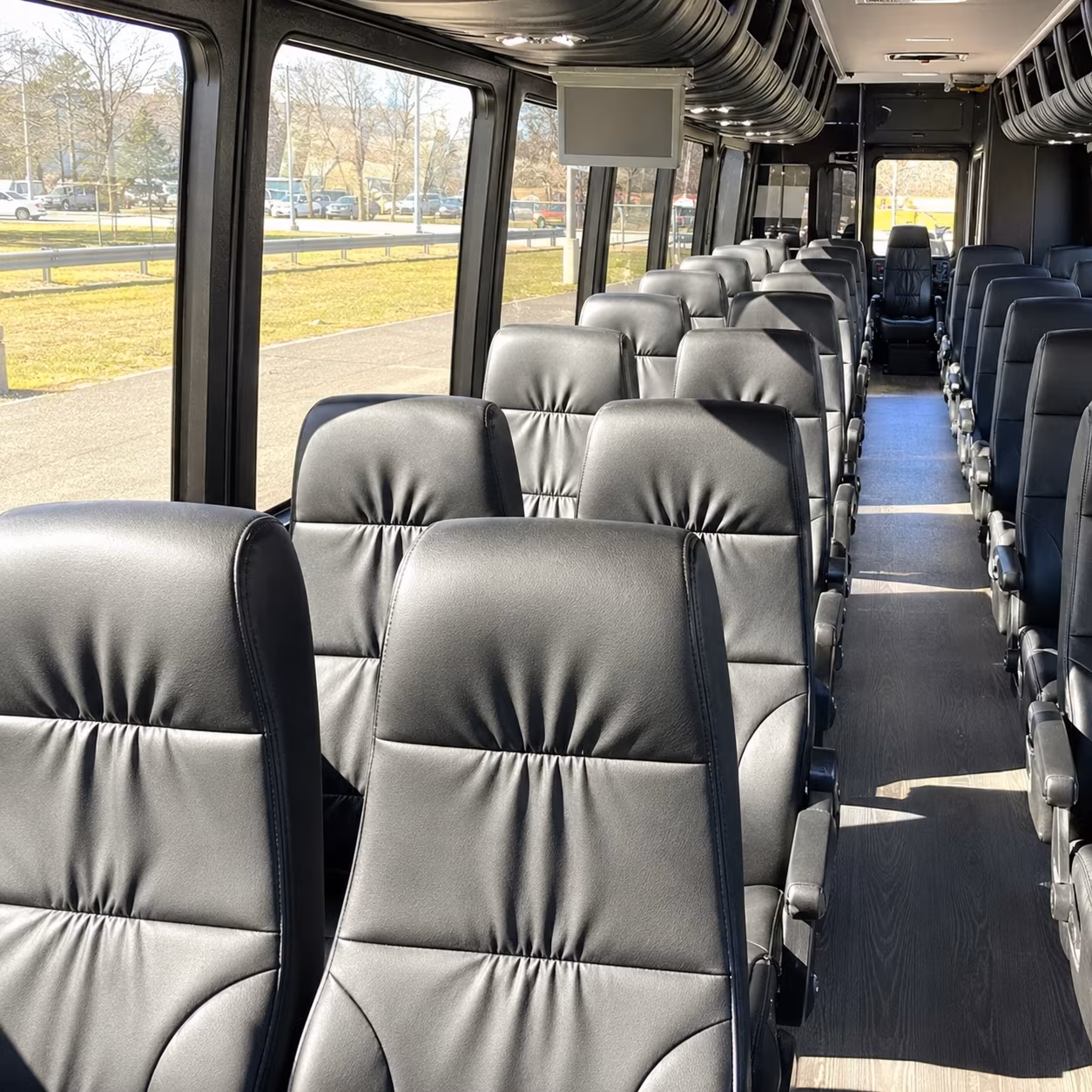 gainesville 25 passenger minibus inside
