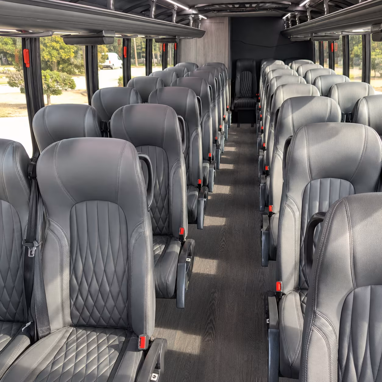 gainesville 30 passenger minibus interior