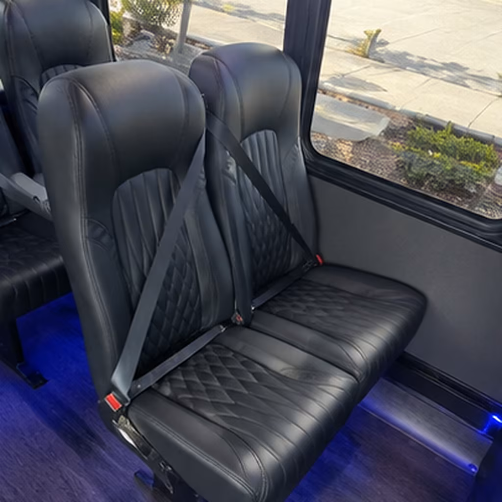 gainesville 35 passenger minibus interior