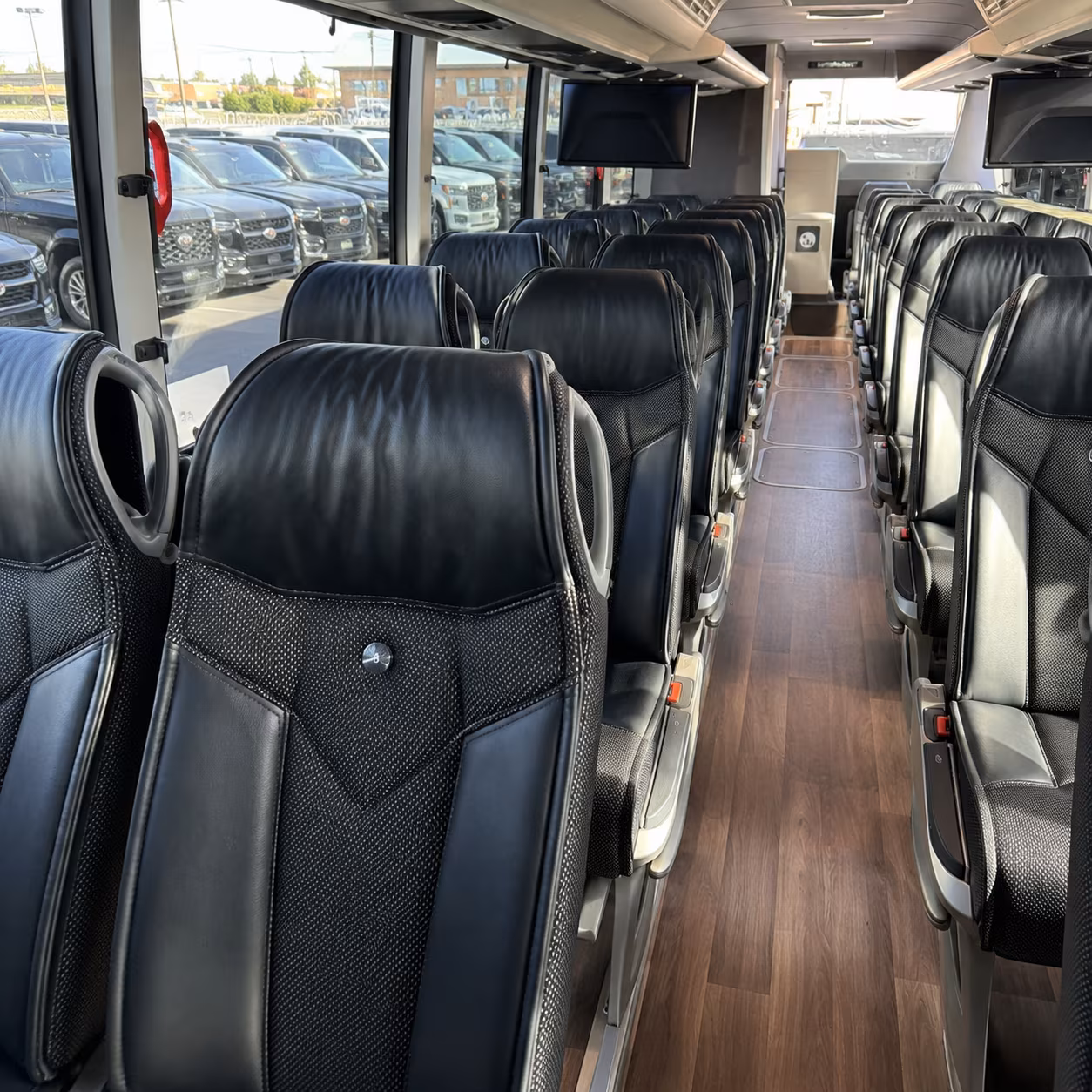 gainesville 56 passenger charter bus interior