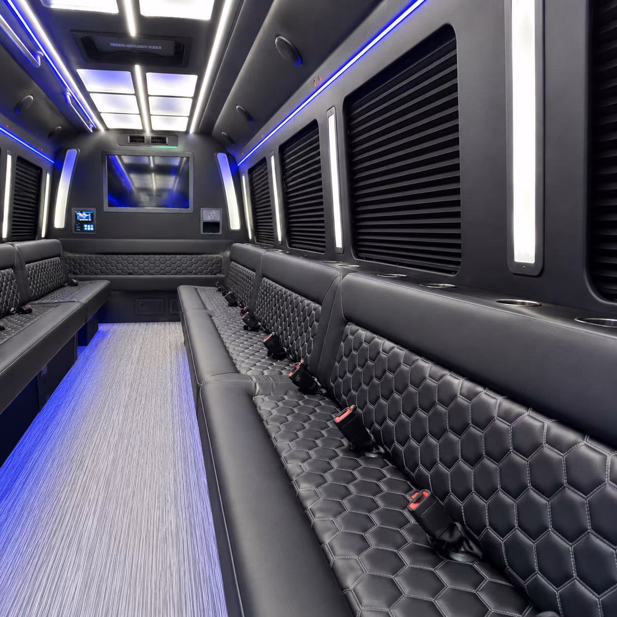 gainesville party bus rental interior